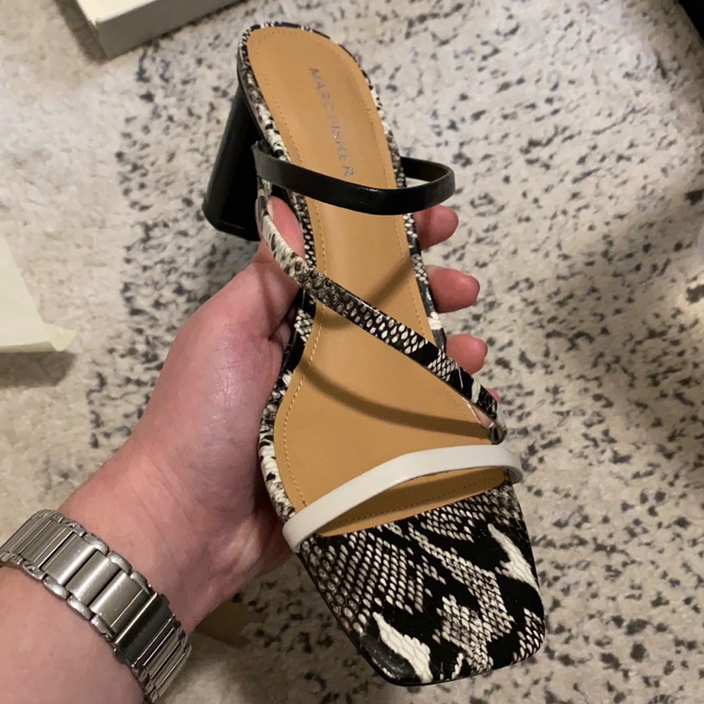 Marc Fisher Strappy Heeled Sandals - Alaina